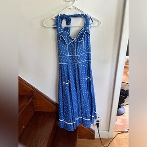 Hell Bunny Vixen Size Small Swing Halter Dress